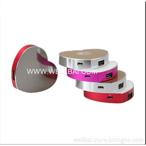 Fashion Pretty Heart-Shaped 5200mAh Power Bank